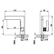 IO Grifo de lavabo Paladio (Cromo, Brillante) | BAUHAUS