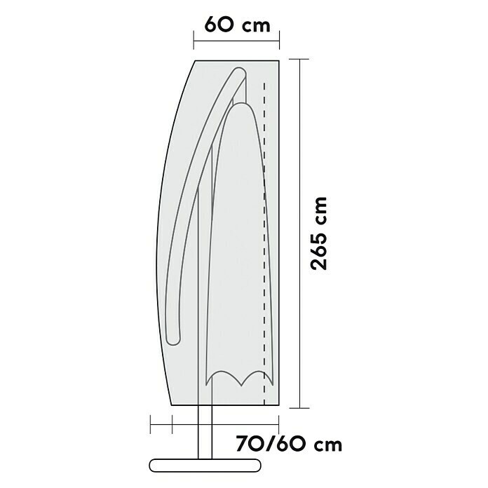 SENSUM Schirm-SchutzhüllePolyester, Passend für: Ampelschirme bis Ø 450 cm Unknown