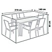 Sunfun Funda protectora para conjunto (Grande, L x An: 310 x 140 cm, Poliéster)
