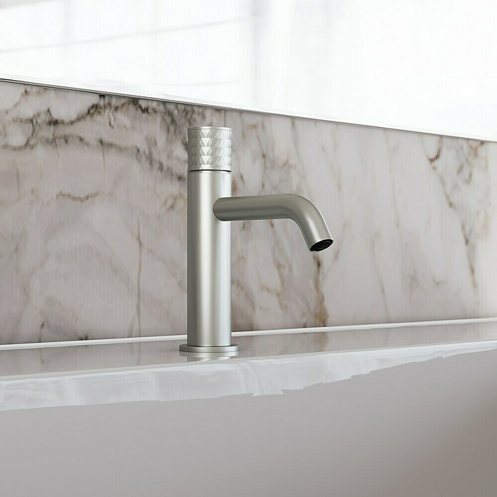 IO Helios Grifo de lavabo (Níquel) | BAUHAUS