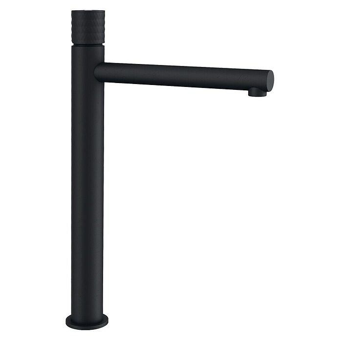 IO Grifo de lavabo alto Radio (Negro, Mate) | BAUHAUS