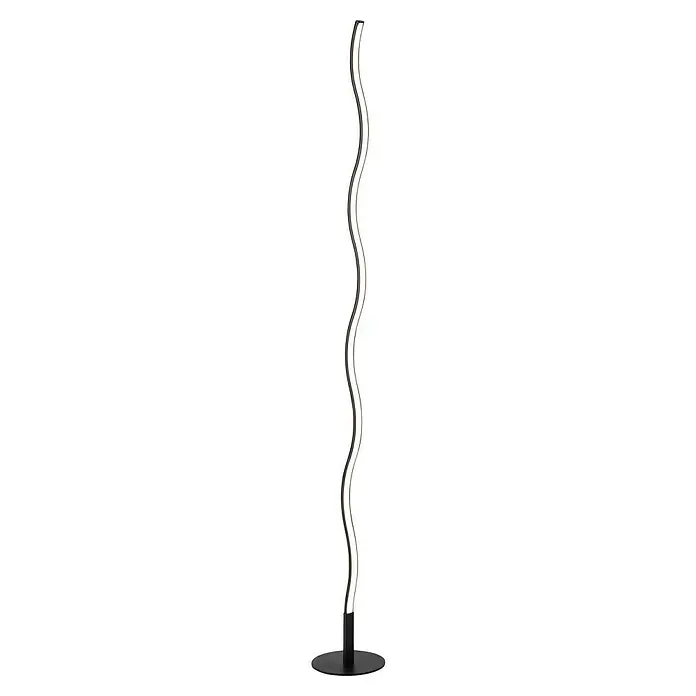 Paul Neuhaus LED-Stehleuchte Wave - 29 W, Höhe: 120 cm, Gold, Warmweiß - Moderne Stehleuchte in Wellenform mit LED-Beleuchtung. Elegantes Design für stilvolle Innenräume.