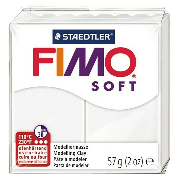 Staedtler FIMO® Modelliermasse Soft (57 g, Weiss) | BAUHAUS