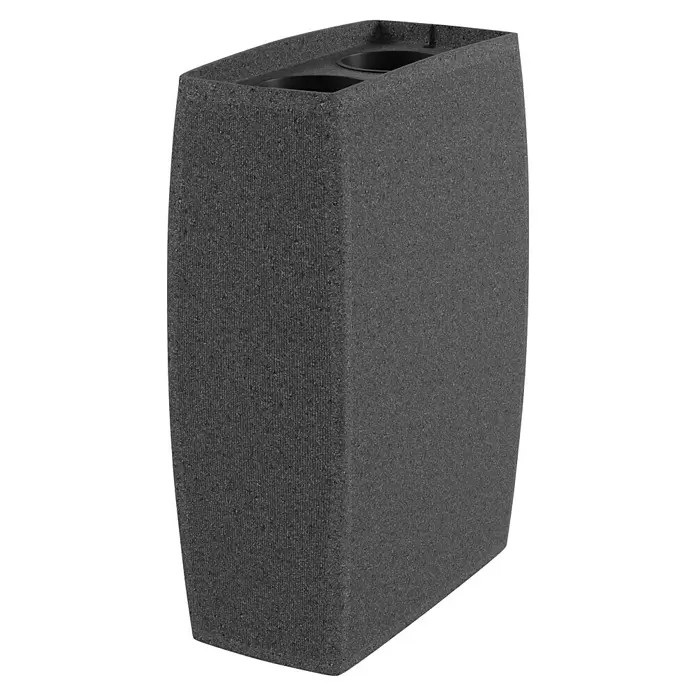Arves Regenspeicher Boxy - 270 l, Granitkörnung, 1 Stk. - Dunkelgrauer, texturierter Modularbehälter mit zwei oberen Fächern.