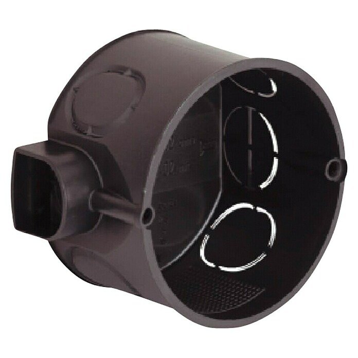 Kaiser Schalterdose (60 x 46 mm, 1-fach, Schwarz, 1 Stk., Winddicht)