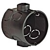 Kaiser Schalterdose (60 x 46 mm, 1-fach, Schwarz, 1 Stk., Winddicht)