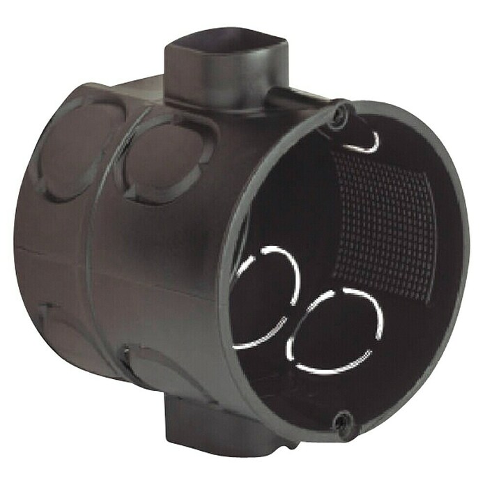 Kaiser Schalterdose (60 x 46 mm, 1-fach, Schwarz, 1 Stk., Winddicht)