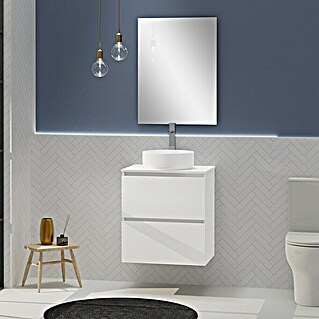 Conjunto de mueble de baño Harmony Top (60 cm, Blanco, 3 pzs.)