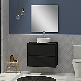 Artysan Conjunto de mueble de baño Harmony Top (Ancho: 80 cm, Negro, 4 pzs.)