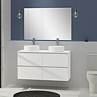 Conjunto de mueble de baño Harmony Top (120 cm, Blanco, 4 pzs.)