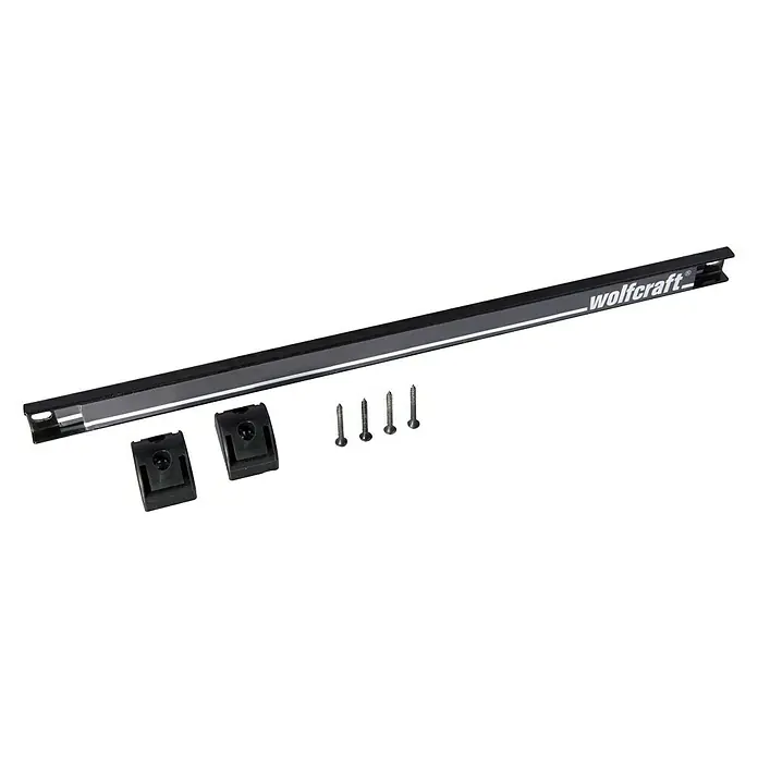 Wolfcraft Barra magnética 6806000 - Largo: 46 cm - Guía de corte Wolfcraft con accesorios para un guiado preciso de herramientas, ideal para cortes limpios y resultados exactos en proyectos.
