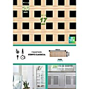 Celosía de madera E12 Recto (16 x 85 cm)