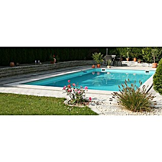 Steinbach Bausatz-Pool Highlight de Luxe Top (L x B x H: 800 x 400 x 145 cm, 41 500 l, Ecktreppe Links)