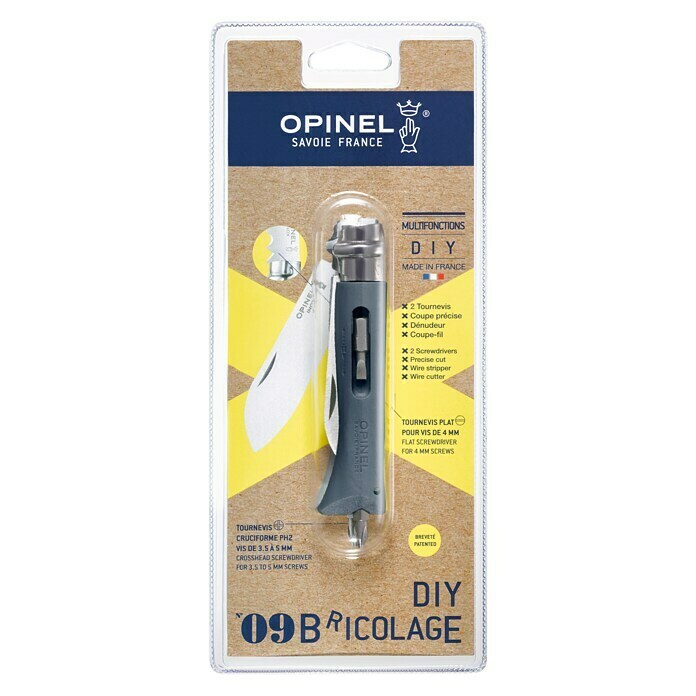 Opinel Taschenmesser No.9 DIY (Klingenlänge: 80 mm)