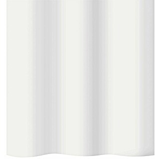 Sanidecor Textil-Duschvorhang Basic 2 (180 x 200 cm, Weiß)