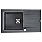 Carea Einbauspüle (86 x 50 cm, 1 Becken, CAREAgranit®, Schwarz)