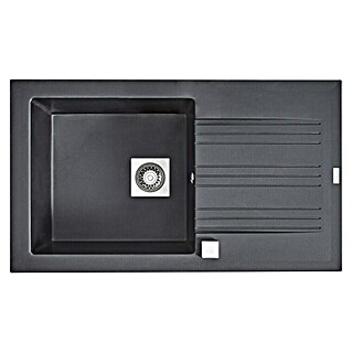 Carea Einbauspüle Muscade (86 x 50 cm, Schwarz)