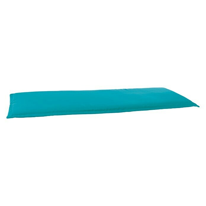 Doppler Bankauflage Look (L x B x H: 150 x 45 x 4 cm, Türkis, 100 % Polyester)