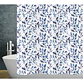Diaqua Textil-Duschvorhang Lea (B x H: 120 x 200 cm, Blau/Weiß)