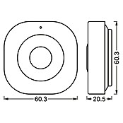 Ledvance Smart+ WiFi Bewegungsmelder (6,03 x 6,03 x 2,05 cm) | BAUHAUS