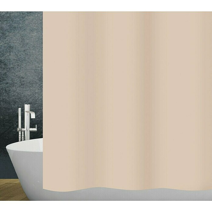 Diaqua Douchegordijn, textiel Frappé 180 (b x h: 180 x 200 cm, Bruin) | BAUHAUS