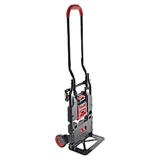 Sistema de transporte (L x An x Al: 83 x 40,5 x 13 cm, Capacidad de carga: 120 kg, Rojo/Negro)