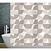 Diaqua Douchegordijn, textiel (240 x 180 cm, Bruin) | BAUHAUS