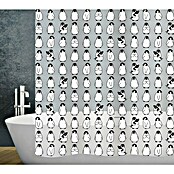 Diaqua Peva Duschvorhang Pingi (B x H: 180 x 200 cm, Schwarz/Weiß/Transparent) | BAUHAUS