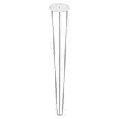 Rei Pata para muebles Tri (Ø x Al: 10 x 71 cm, Acero, Blanco) | BAUHAUS