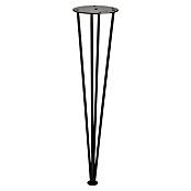 Rei Möbelfuß Hairpin mit Fuß (Ø x H: 10 x 40 cm, Stahl, Schwarz) | BAUHAUS