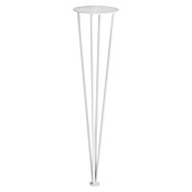 Rei Pata para muebles Quad (Ø x Al: 10 x 40 cm, Acero, Blanco) | BAUHAUS