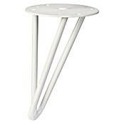 Rei Pata para muebles Tri (Ø x Al: 10 x 16 cm, Acero, Blanco) | BAUHAUS