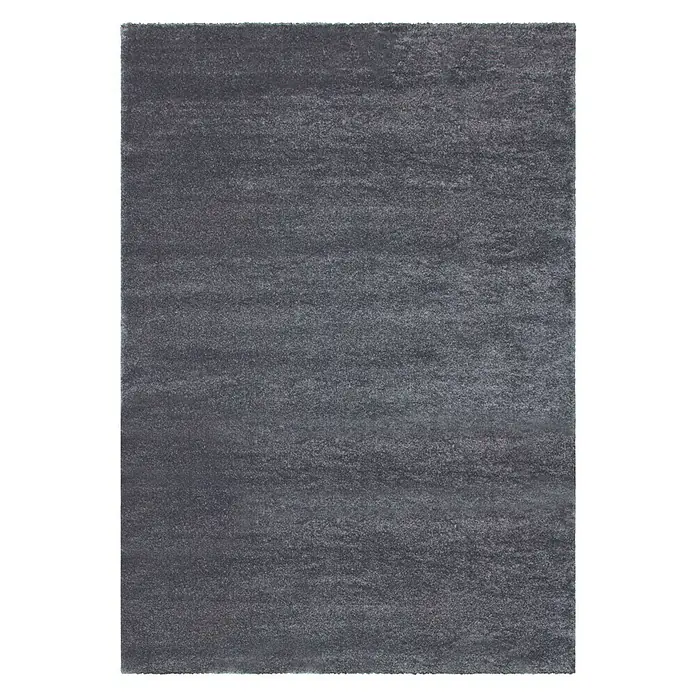Kurzflorteppich Softtouch - Grau, 290 x 200 cm, 100 % Polypropylen (Flor) - Grauer Teppich mit subtilen Mustern, ideal für moderne Wohnräume, bietet Komfort und Stil.