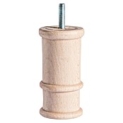 Rei Möbelfuß Tarragona (Ø x H: 5,3 x 10 cm, Holz, Oberflächenbehandlung: Unbehandelt) | BAUHAUS