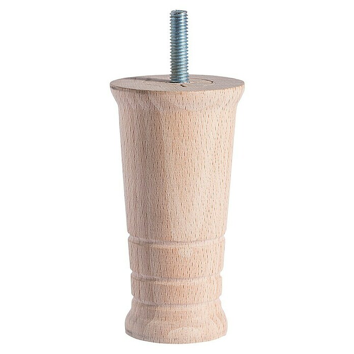 Rei Pata para muebles Guna (Ø x Al: 5,3 x 10 cm, Madera, Tratamiento superficial: Sin tratar) | BAUHAUS