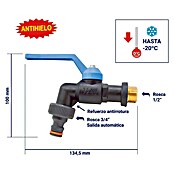 Kroglična izhodna pipa  (Hitri priključek, Notranji navoj: ½″) | 7318 - Sprinklersysteme und Micro Drip | IAFB - Systemteile Wassertechnik | IAF - Wassertechnik | IA - Gartenhartware | I - Stadtgarten | BAUHAUS
