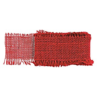 Glorex Jutegewebeband (L x B: 100 x 4 cm, Rot)