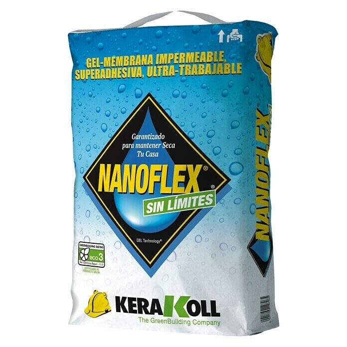 Kerakoll Membrana impermeable Nanoflex Sin Límites (Contenido: 20 kg)