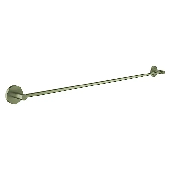 Grohe Essentials Badetuchhalter - Breite: 85,4 cm, Nickel, Matt - Moderner Handtuchhalter in gebürstetem Nickel. Schlichtes Design für Badezimmer, das Funktionalität und Stil vereint. Robuste Ausführung für den täglichen Gebrauch.