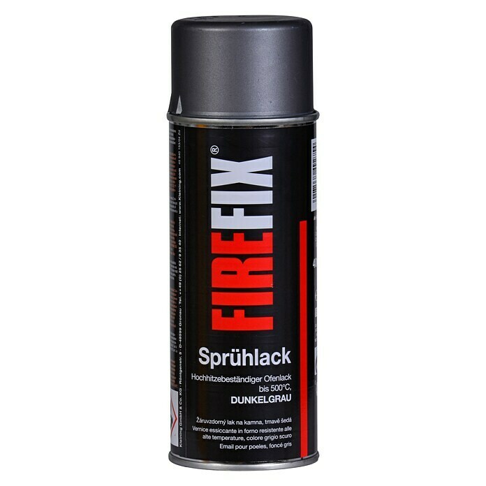 Firefix Ofen-SprayDunkelgrau, 400 ml Front View