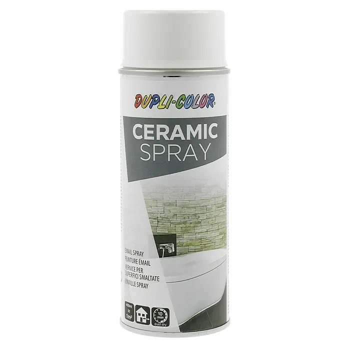 Dupli-Color Special Ausbesserungsspray Ceramic Spray - Weiß, Glänzend, 400 ml - Dupli-Color Keramik-Spraydose zur Gestaltung glatter Oberflächen. Ideal für Bad und Küche, bietet langanhaltenden Schutz und eine hochwertige Optik.