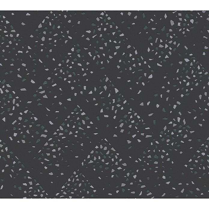 AS Creation New Walls Vliestapete (Schwarz/Silber, Grafisch, 10,05 x 0,53 m)