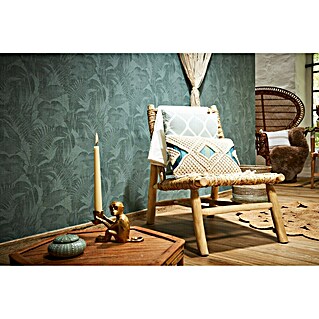 A.S. Création New Walls Flis tapeta (Tamnozelene boje, Floral, 10,05 x 0,53 m)