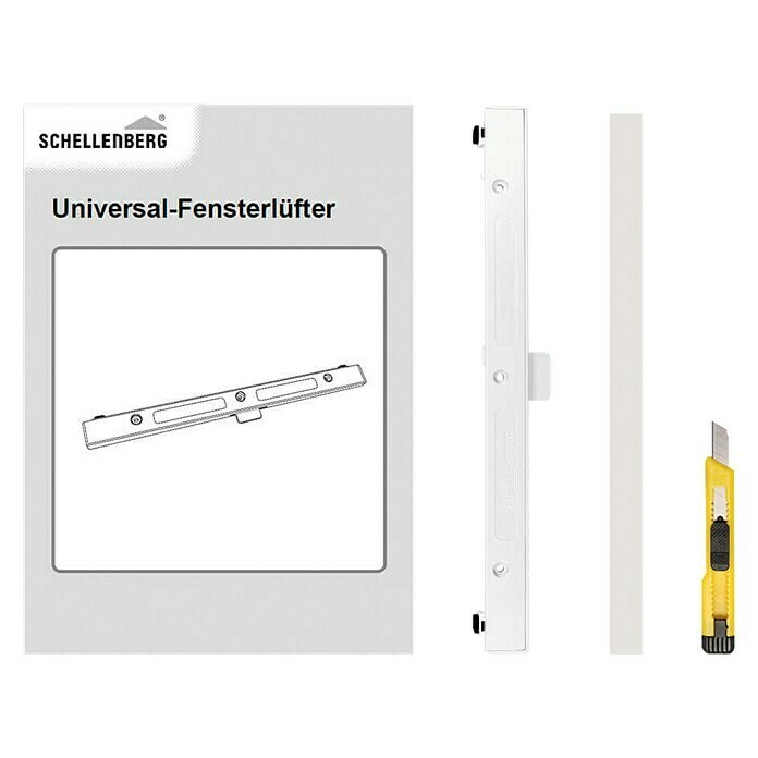 Schellenberg FensterlüfterL x B x H: 293 x 21 x 9,5 mm, Weiß Unknown