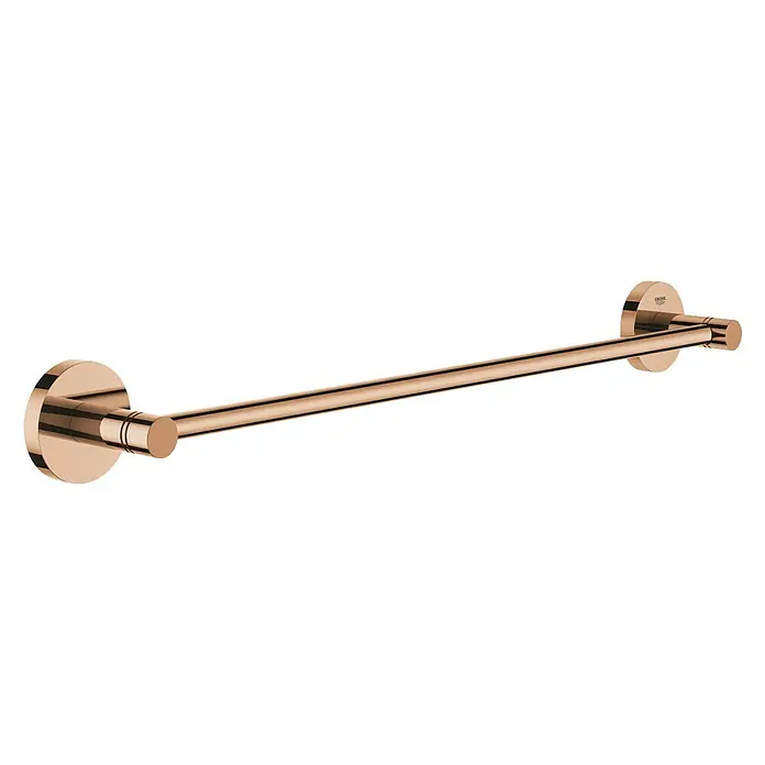 Grohe Essentials Badetuchhalter - Breite: 50,4 cm, Warm Sunset, Glänzend - Elegante, roségoldene Handtuchstange. Ideal für jedes Badezimmer, vereint Stil und Funktionalität.