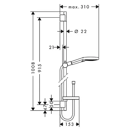 Hansgrohe  Brausegarnitur Raindance Select S 120