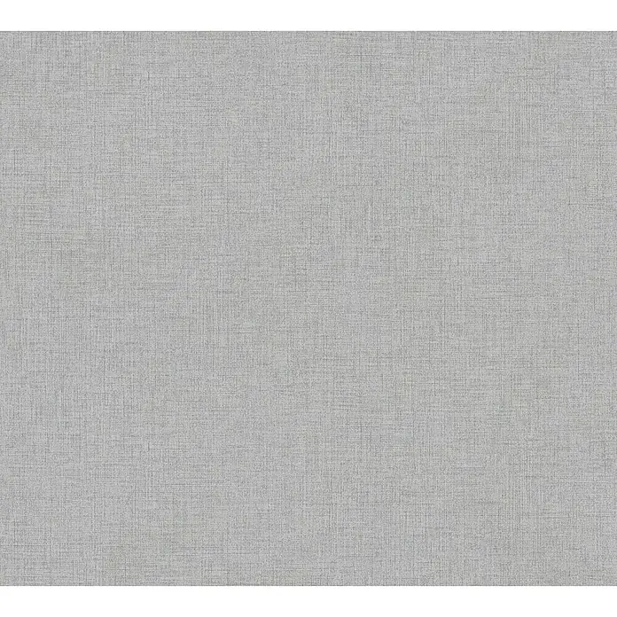 A.S. Création New Walls Vliestapete Textil - Dunkelgrau, Uni, 10,05 x 0,53 m - Grauer Stoffhintergrund mit feiner Textur, ideal für vielseitige Designprojekte und zur Darstellung subtiler Muster.