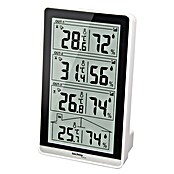 Technoline Wetterstation WS 7060 (LC-Display, Batteriebetrieben, Schwarz, 4 x 8,1 x 13,3 cm)