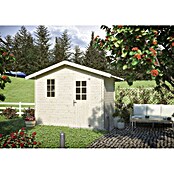 Kiehnholz Vrtna hiška Kopenhagen 2  (Zunanje dimenzije vključno s strešnim previsom (Š x G): 310 x 213 cm, Les, Rjava) | 7435 - Blockbohlenhäuser | IAGD - Gartenhäuser | IAG - Außenbereichsausstattung | IA - Gartenhartware | I - Stadtgarten | BAUHAUS