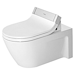 Duravit Starck 2 Wand-WC (Mit Spülrand, Mit schmutzabweisender Glasur, Spülform: Tief, WC Abgang: Waagerecht, Weiß)